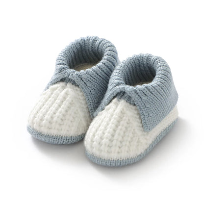 Boutique Style Cuffed Knit Baby Booties (0-18M)