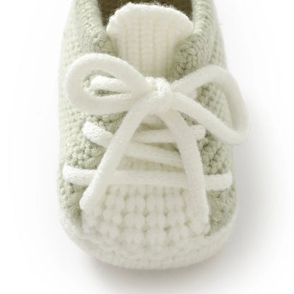 Sneaker Style Knit Baby Booties (0-18M)