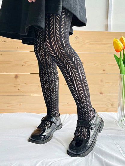 Baby & Toddler Girls Summer Pointelle Tights - Mesh Patterned Pantyhose 2-Pack (12M-12Y)