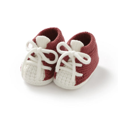 Sneaker Style Knit Baby Booties (0-18M)