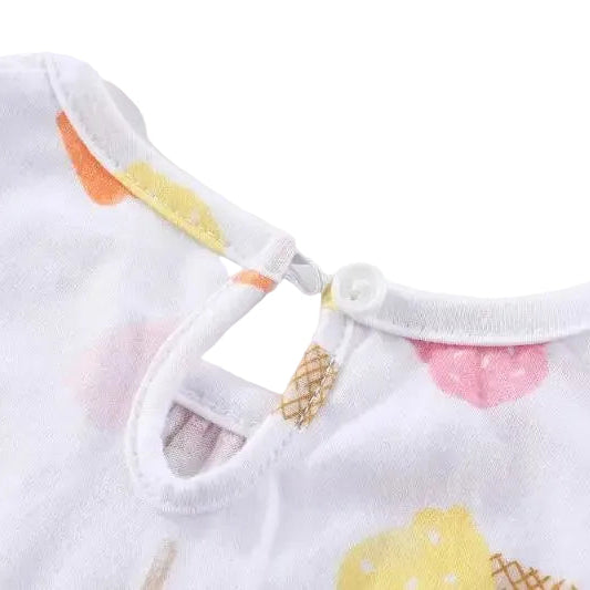 Baby Girls' Cotton Ribbed Romper Set - 2-Pack Short Sleeve & Sleeveless Jumpsuits (0-12M)
