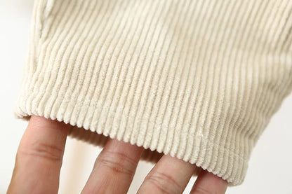 Toddler Corduroy Overalls – Heart Embroidery & Print Bib Pants (9M-4T)