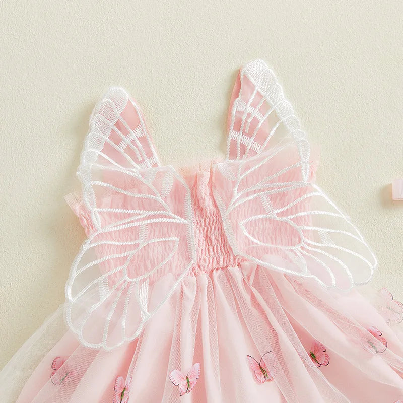Butterfly Fairy Princess Dress - Tulle Embroidery Tutu (6M-4T)