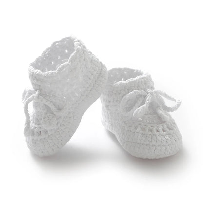 Vintage-Inspired Moccasin Knit Baby Booties (0-18M)