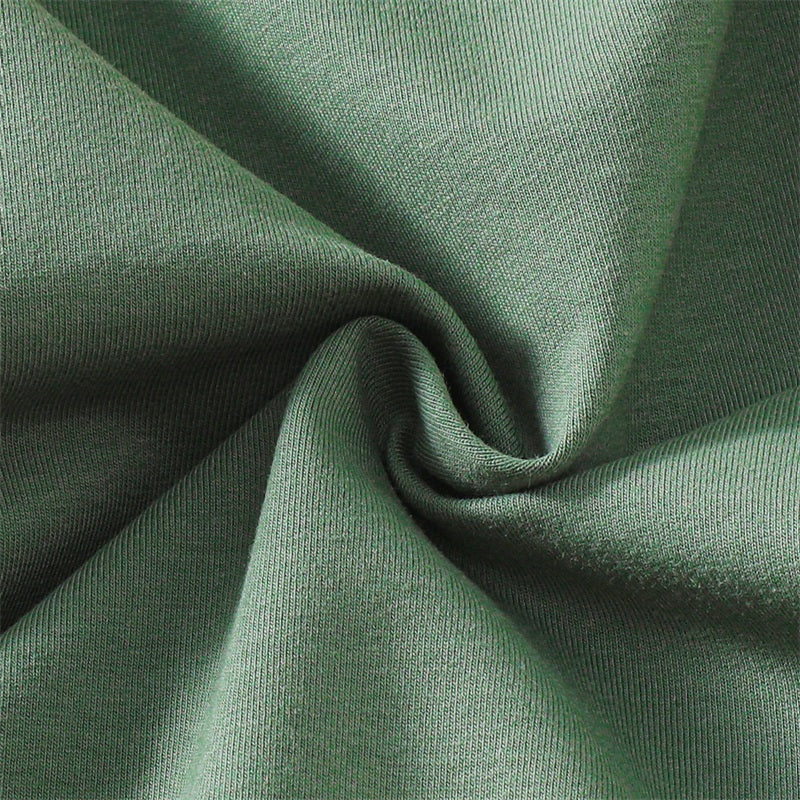 Macro view highlighting the soft weave, quality stitching, and plush texture of the cotton-blend sweatshirt romper fabric.